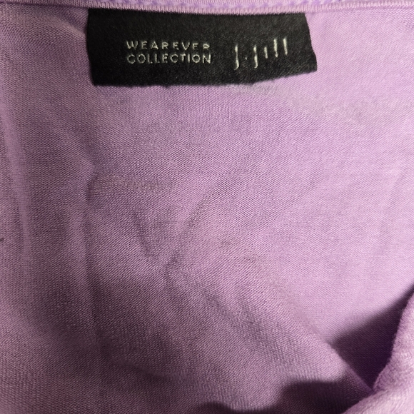 J. Jill Lavender Women's Pleated Front Tunic Top Size Large - Picture 3 of 3